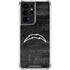 NFL Los Angeles Chargers Black & White Galaxy S21 Ultra 5G Clear Case