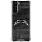NFL Los Angeles Chargers Black & White Galaxy S22 Plus Clear Case