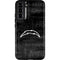 NFL Los Angeles Chargers Black & White Galaxy S22 Plus Pro Case