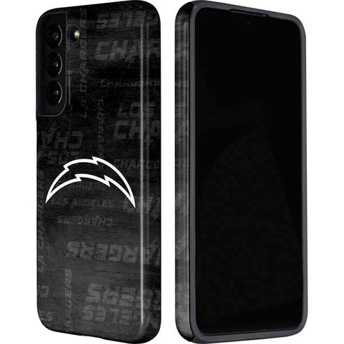 NFL Los Angeles Chargers Black & White Galaxy S22 Plus Pro Case