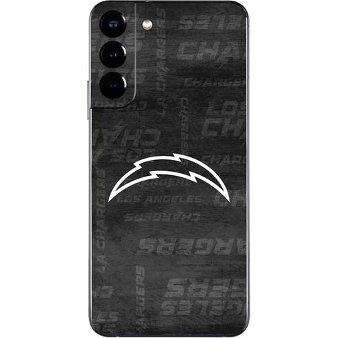 NFL Los Angeles Chargers Black & White Galaxy S22 Plus Skin