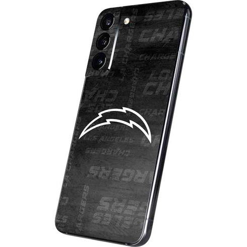 NFL Los Angeles Chargers Black & White Galaxy S22 Plus Skin