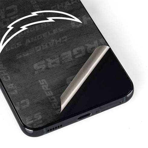 NFL Los Angeles Chargers Black & White Galaxy S22 Plus Skin