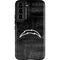 NFL Los Angeles Chargers Black & White Galaxy S22 Pro Case