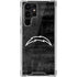 NFL Los Angeles Chargers Black & White Galaxy S22 Ultra Clear Case