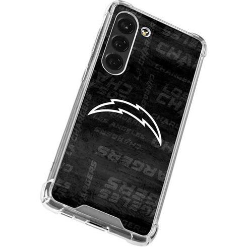 NFL Los Angeles Chargers Black & White Galaxy S23 Clear Case