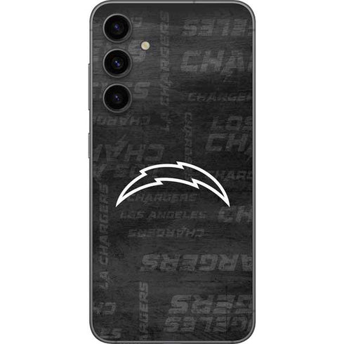 NFL Los Angeles Chargers Black & White Galaxy S23 FE Skin