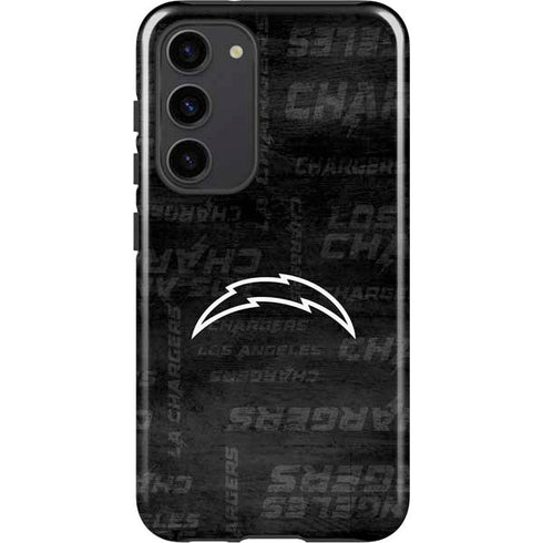 NFL Los Angeles Chargers Black & White Galaxy S23 Plus Pro Case