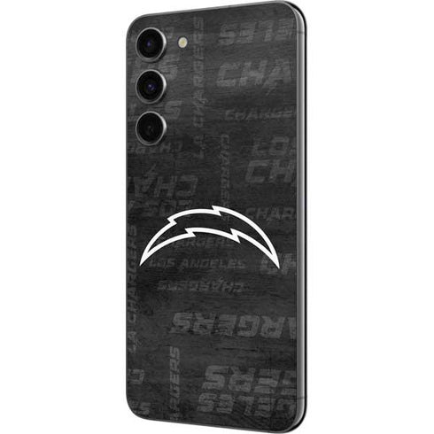 NFL Los Angeles Chargers Black & White Galaxy S23 Plus Skin