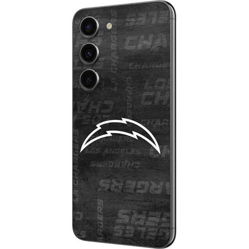 NFL Los Angeles Chargers Black & White Galaxy S23 Skin