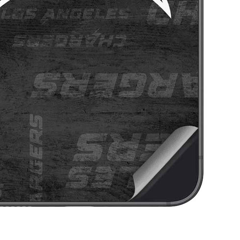 NFL Los Angeles Chargers Black & White Galaxy S23 Skin