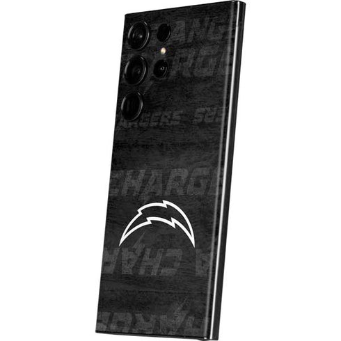 NFL Los Angeles Chargers Black & White Galaxy S23 Ultra Skin