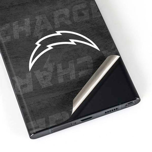 NFL Los Angeles Chargers Black & White Galaxy S23 Ultra Skin