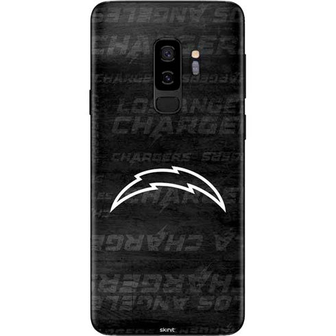 NFL Los Angeles Chargers Black & White Galaxy S9 Plus Skin