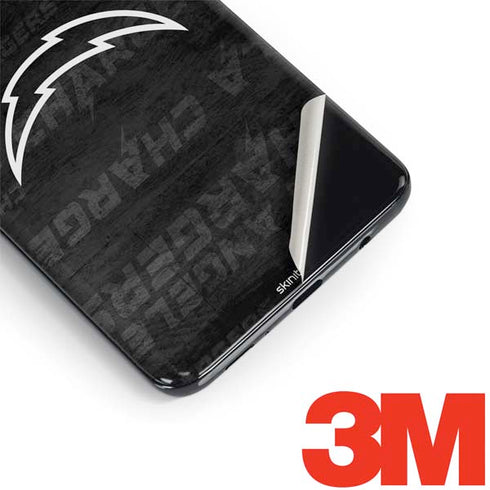 NFL Los Angeles Chargers Black & White Galaxy S9 Skin