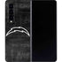 NFL Los Angeles Chargers Black & White Galaxy Z Fold4 5G Skin