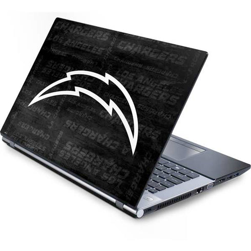 NFL Los Angeles Chargers Black & White Generic Laptop Skin