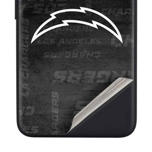NFL Los Angeles Chargers Black & White Google Pixel 4a Skin