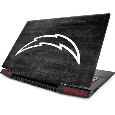 NFL Los Angeles Chargers Black & White Lenovo IdeaPad Skin
