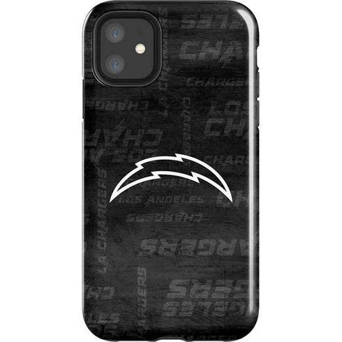 NFL Los Angeles Chargers Black & White iPhone 11 Impact Case