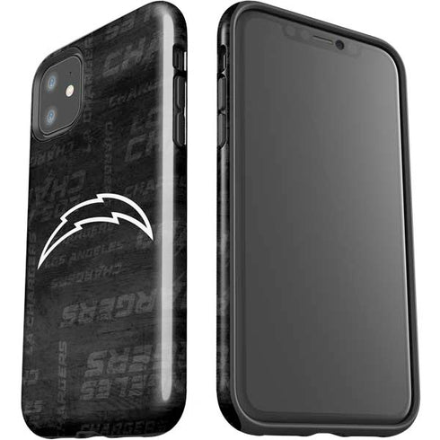 NFL Los Angeles Chargers Black & White iPhone 11 Impact Case