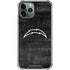 NFL Los Angeles Chargers Black & White iPhone 11 Pro Max Clear Case