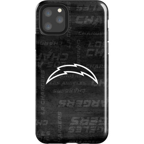 NFL Los Angeles Chargers Black & White iPhone 11 Pro Max Impact Case