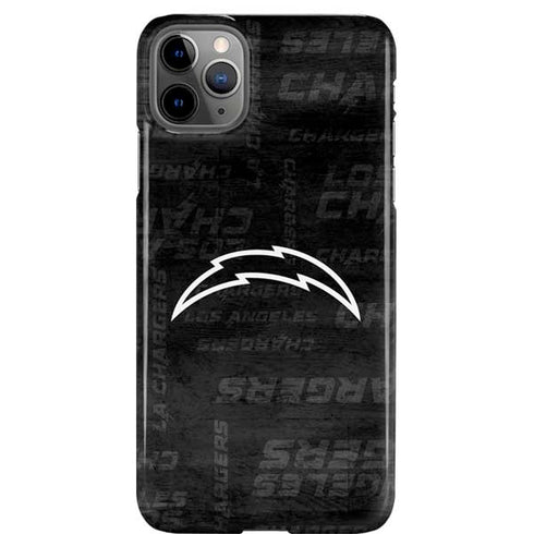 NFL Los Angeles Chargers Black & White iPhone 11 Pro Max Lite Case