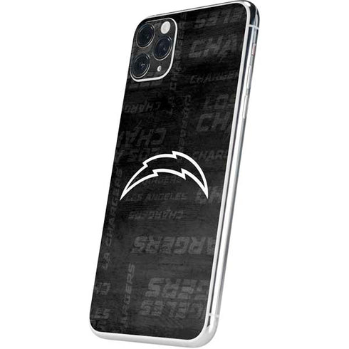 NFL Los Angeles Chargers Black & White iPhone 11 Pro Max Skin