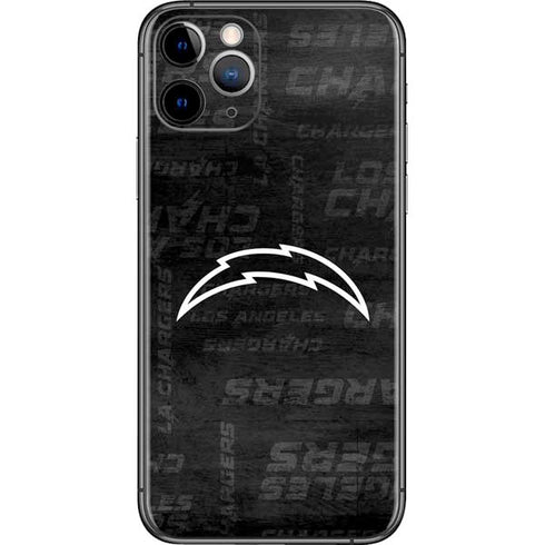 NFL Los Angeles Chargers Black & White iPhone 11 Pro Skin
