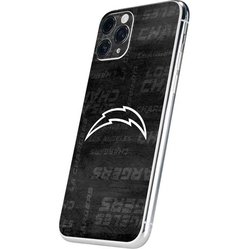 NFL Los Angeles Chargers Black & White iPhone 11 Pro Skin