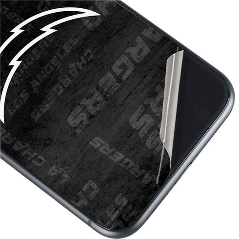 NFL Los Angeles Chargers Black & White iPhone 11 Skin