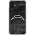 NFL Los Angeles Chargers Black & White iPhone 12 Clear Case