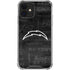 NFL Los Angeles Chargers Black & White iPhone 12 Mini Clear Case