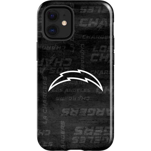 NFL Los Angeles Chargers Black & White iPhone 12 Mini Impact Case