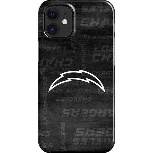 NFL Los Angeles Chargers Black & White iPhone 12 Mini Lite Case