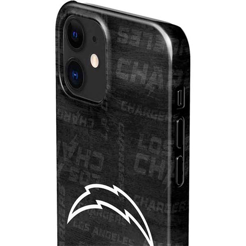 NFL Los Angeles Chargers Black & White iPhone 12 Mini Lite Case