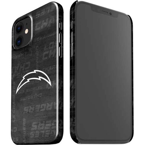 NFL Los Angeles Chargers Black & White iPhone 12 Mini Lite Case