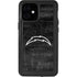 NFL Los Angeles Chargers Black & White iPhone 12 Mini Waterproof Case