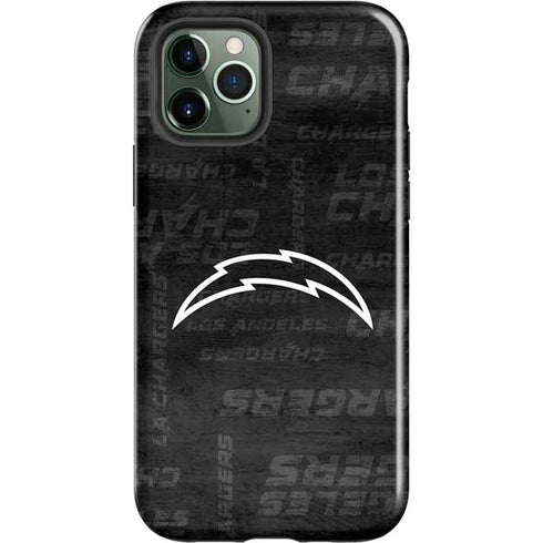 NFL Los Angeles Chargers Black & White iPhone 12 Pro Impact Case