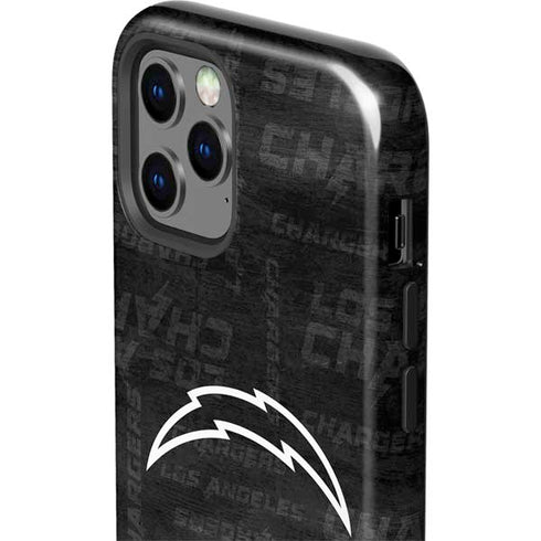 NFL Los Angeles Chargers Black & White iPhone 12 Pro Impact Case
