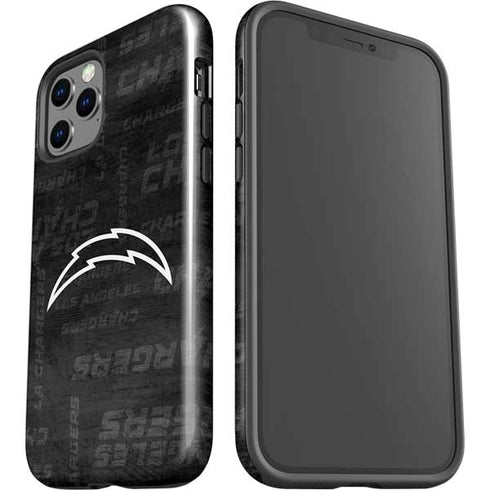 NFL Los Angeles Chargers Black & White iPhone 12 Pro Impact Case