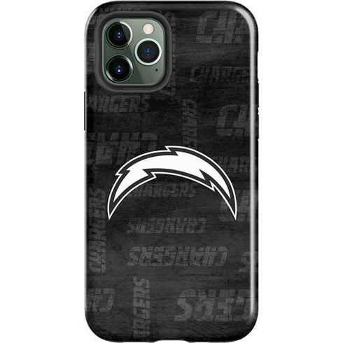 NFL Los Angeles Chargers Black & White iPhone 12 Pro Max Impact Case