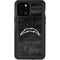 NFL Los Angeles Chargers Black & White iPhone 12 Pro Max Waterproof Case