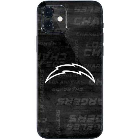 NFL Los Angeles Chargers Black & White iPhone 12 Skin