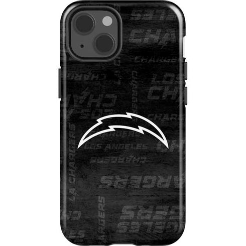 NFL Los Angeles Chargers Black & White iPhone 13 Impact Case