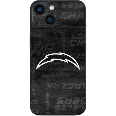 NFL Los Angeles Chargers Black & White iPhone 13 Mini Skin