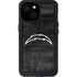 NFL Los Angeles Chargers Black & White iPhone 13 Mini Waterproof Case