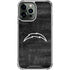 NFL Los Angeles Chargers Black & White iPhone 13 Pro Max Clear Case