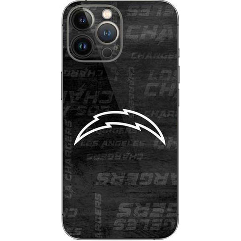 NFL Los Angeles Chargers Black & White iPhone 13 Pro Max Skin